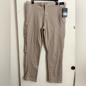 Galaxy by Harvic Mens Chino Khaki Slim Pants Size 36/30 NWT